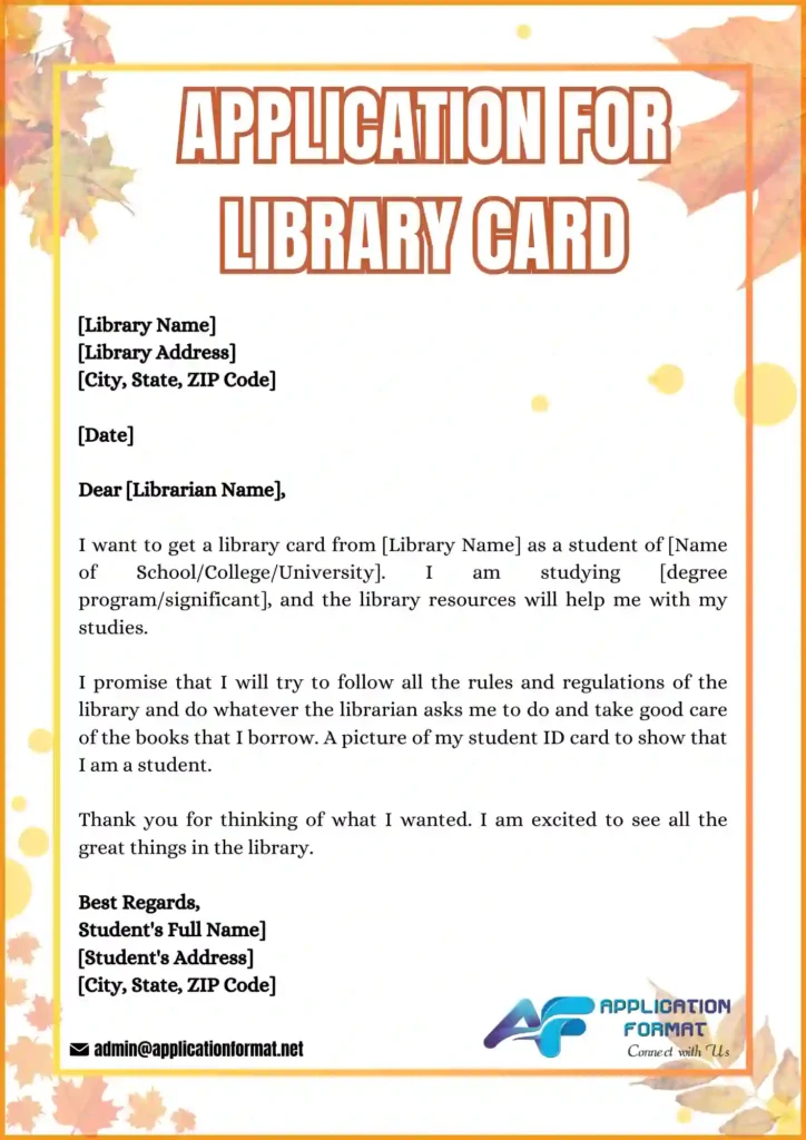 Apply For a Library Card